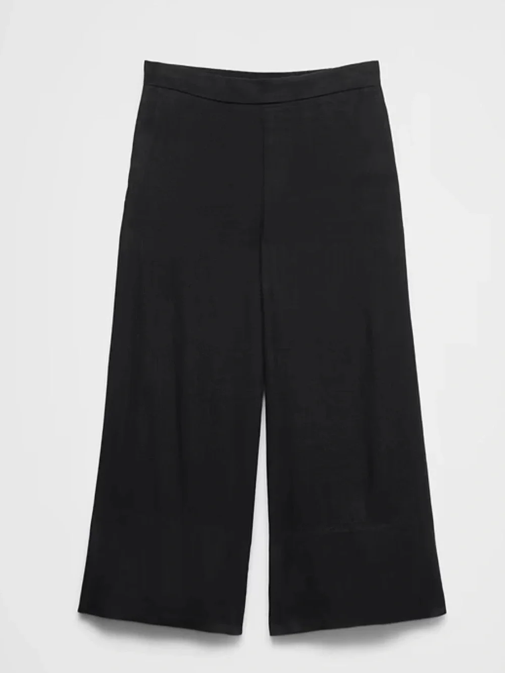 Banana Republic Anyday Wide Leg High Rise Linen Blend Cropped Pant LG NWT 812744